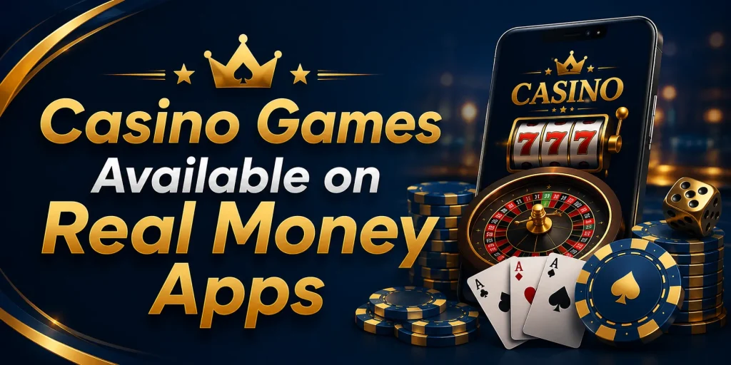 Casino Games Available on Real Money Apps 