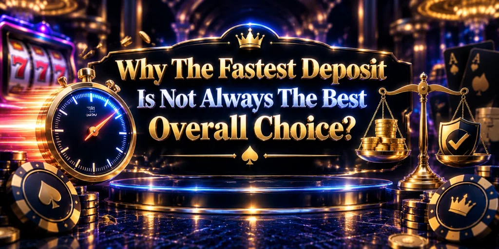 Why The Fastest Deposit Is Not Always The Best Overall Choice?